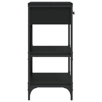 Tavolino Consolle Nero 75x34,5x75 cm in Legno Multistrato 833408