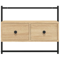 Mobile TV a Muro-Mobile per TV a parete Rovere Sonoma 60,5x30x51 cm Legno Multistrato
