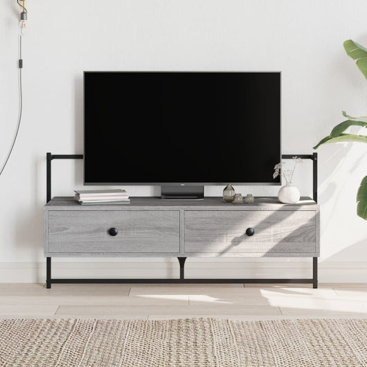 Mobile TV a Muro-Mobile per TV a parete Grigio Sonoma 100,5x30x51 cm Legno Multistrato