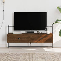 Mobile TV a Muro-Mobile per TV a parete Rovere Marrone 100,5x30x51cm Legno Multistrato