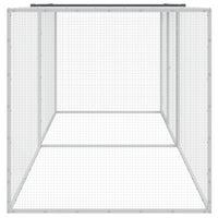 Gabbia per polli con tetto antracite 203x98x90 cm in acciaio zincato 3189039