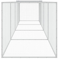 Gabbia Polli con Tetto Antracite 403x98x90 cm Acciaio Zincato 3189040