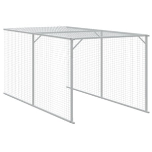 Pollaio Area Corsa Grigio Chiaro 117x609x123 cm Acciaio Zincato 3189075