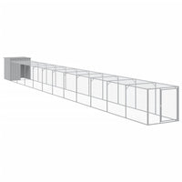 Pollaio Area Corsa Grigio Chiaro 110x1221x110cm Acciaio Zincatocod mxl 117726