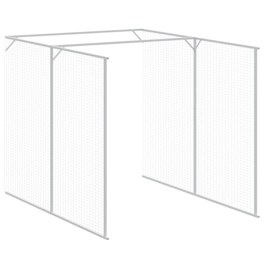 Cuccia per cani con recinto 165 x 1271 x 181 cm antracite 02_0043471