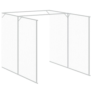 Cuccia per cani con recinto 165 x 1271 x 181 cm antracite 02_0043471