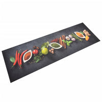 Tappeto da Cucina Lavabile Spezie 60x180 cm Vellutocod mxl 95072