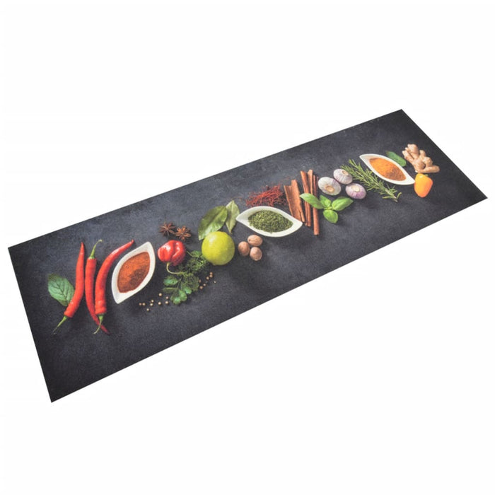 Tappeto da Cucina Lavabile Spezie 60x180 cm Vellutocod mxl 95072