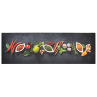Tappeto da Cucina Lavabile-Tappetino da Cucina Spezie 60x180 cm Velluto 170012