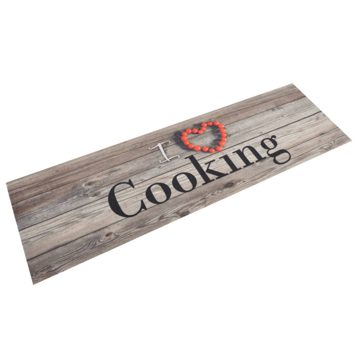 Tappeto da Cucina Lavabile Grigio Cucinare 45x150 cm Vellutocod mxl 118997