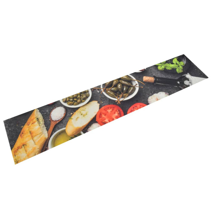 Tappeto da Cucina Lavabile Vino e Cena 60x300 cm Vellutocod mxl 71037