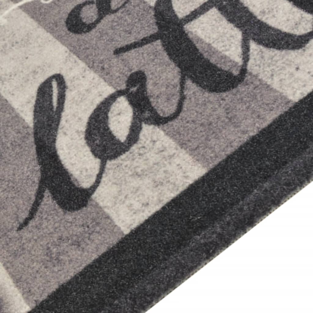 Tappeto da Cucina Lavabile Nero CaffÃ¨ 45x150 cm Vellutocod mxl 95071