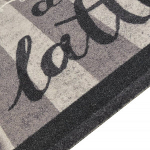 Tappeto da Cucina Lavabile Nero CaffÃ¨ 45x150 cm Vellutocod mxl 95071