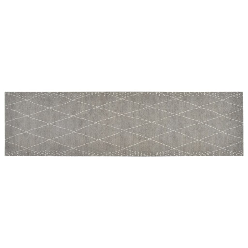 Tappeto da Cucina Lavabile Rombi 45x150 cm Velluto 136564