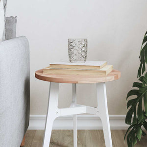 Piano per Tavolo Ã˜30x1,5 cm Rotondo in Legno Massello di Faggiocod mxl 83350