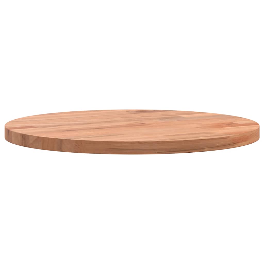vidaXL Piano per Tavolo Ø30x1,5 cm Rotondo in Legno Massello di Faggio