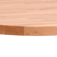 Piano per Tavolo Ø90x2,5 cm Rotondo in Legno Massello di Faggio 355940
