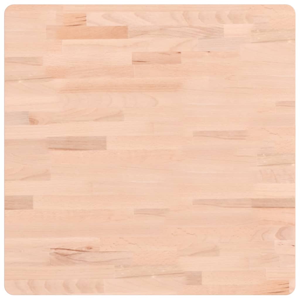 Piano per Tavolo 60x60x1,5 cm Quadrato Legno Massello di Faggio 355950