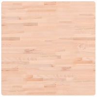 Piano per Tavolo 80x80x1,5 cm Quadrato Legno Massello di Faggio 355952