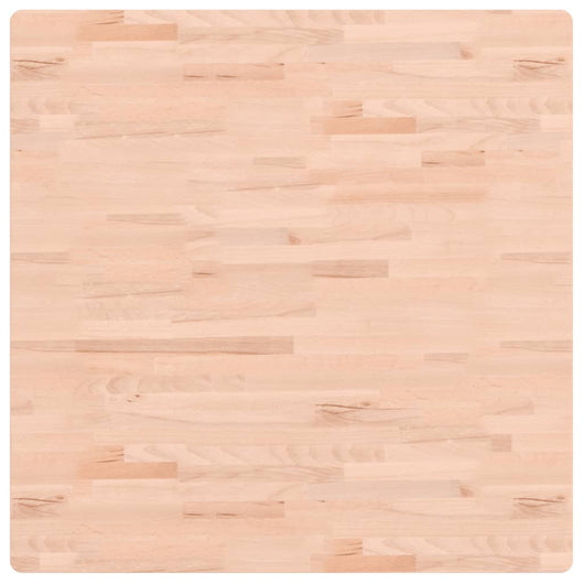 Piano per Tavolo 90x90x1,5 cm Quadrato Legno Massello di Faggiocod mxl 107331