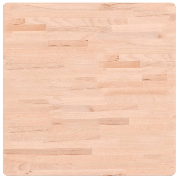 Piano per Tavolo 70x70x2,5 cm Quadrato Legno Massello di Faggio 355957