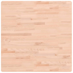 Piano per Tavolo 80x80x2,5 cm Quadrato Legno Massello di Faggiocod mxl 107332