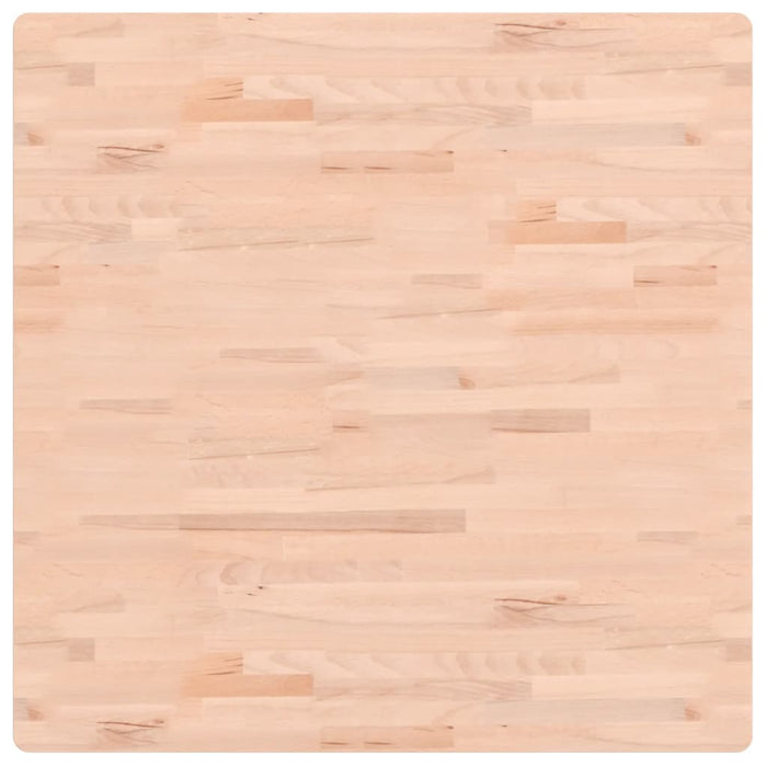 Piano per Tavolo 90x90x2,5 cm Quadrato Legno Massello di Faggio 355959