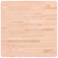 Piano per Tavolo 60x60x4 cm Quadrato Legno Massello di Faggio