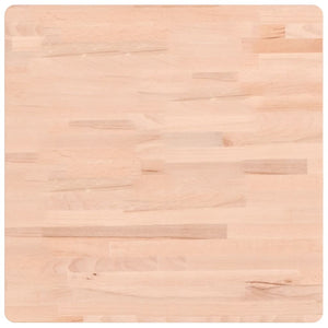 Piano per Tavolo 60x60x4 cm Quadrato Legno Massello di Faggio