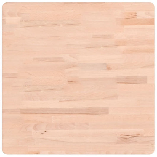 Piano per Tavolo 60x60x4 cm Quadrato Legno Massello di Faggio