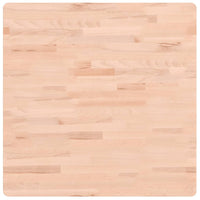 Piano per Tavolo 70x70x4 cm Quadrato Legno Massello di Faggio 355963