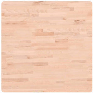 Piano per Tavolo 70x70x4 cm Quadrato Legno Massello di Faggio 355963