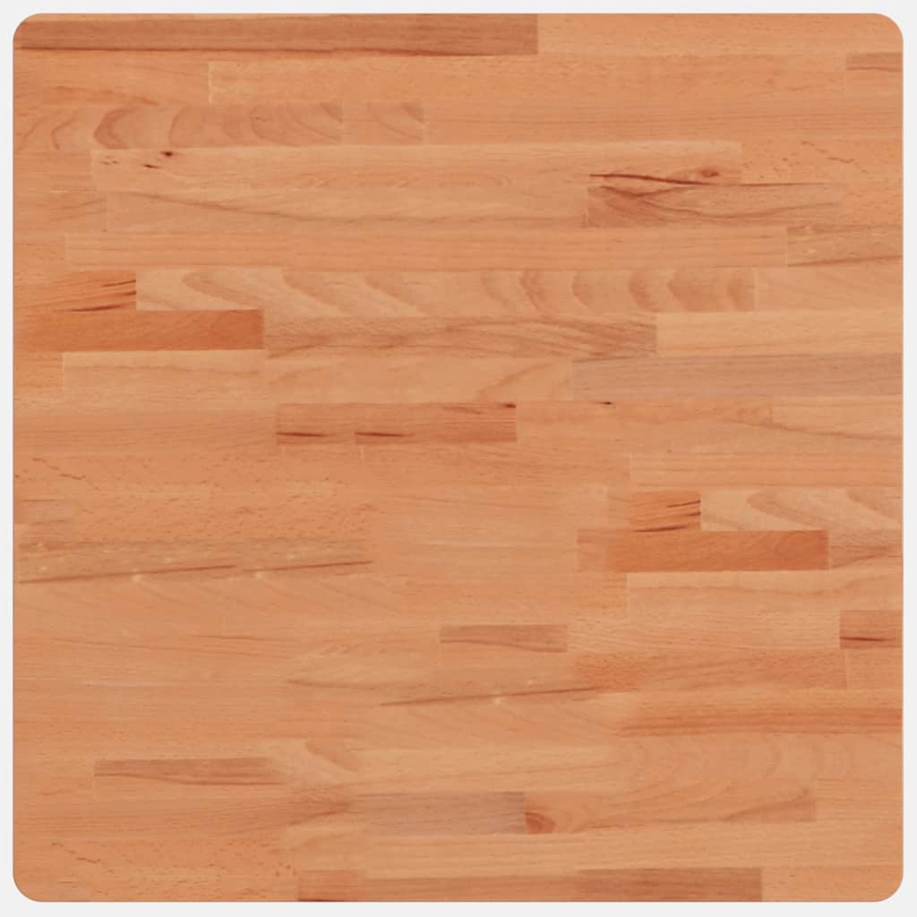 Piano per Tavolo 60x60x1,5 cm Quadrato Legno Massello di Faggio 355968