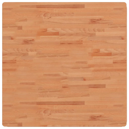 Piano per Tavolo 90x90x1,5 cm Quadrato Legno Massello di Faggio 355971