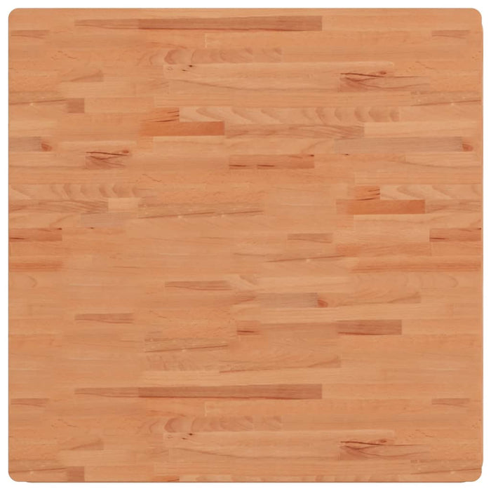 Piano per Tavolo 90x90x1,5 cm Quadrato Legno Massello di Faggio 355971