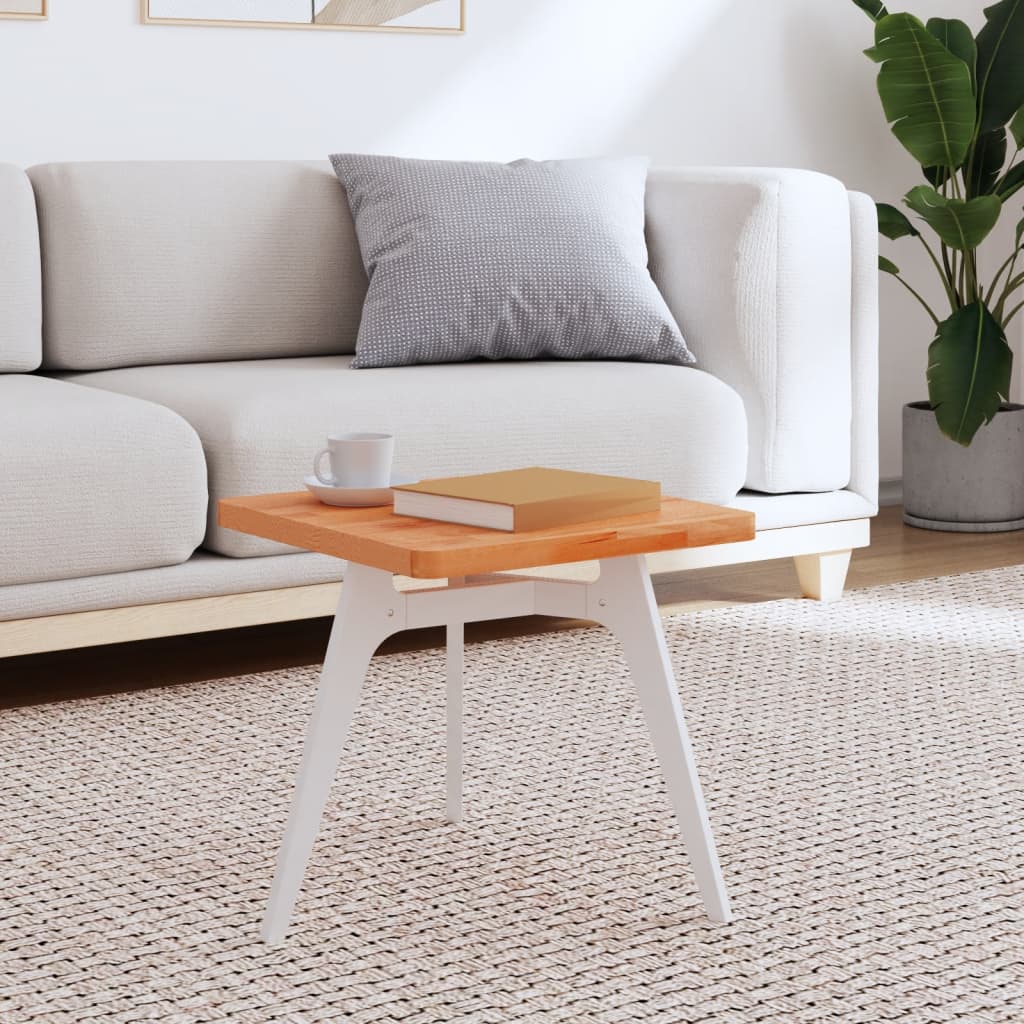 Piano per Tavolo 40x40x2,5 cm Quadrato Legno Massello di Faggio 355972