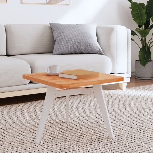 Piano per Tavolo 50x50x2,5 cm Quadrato Legno Massello di Faggiocod mxl 83391