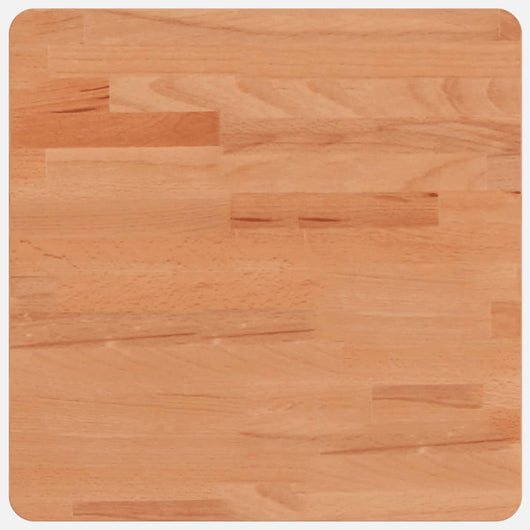 Piano per Tavolo 40x40x4 cm Quadrato Legno Massello di Faggio 355978
