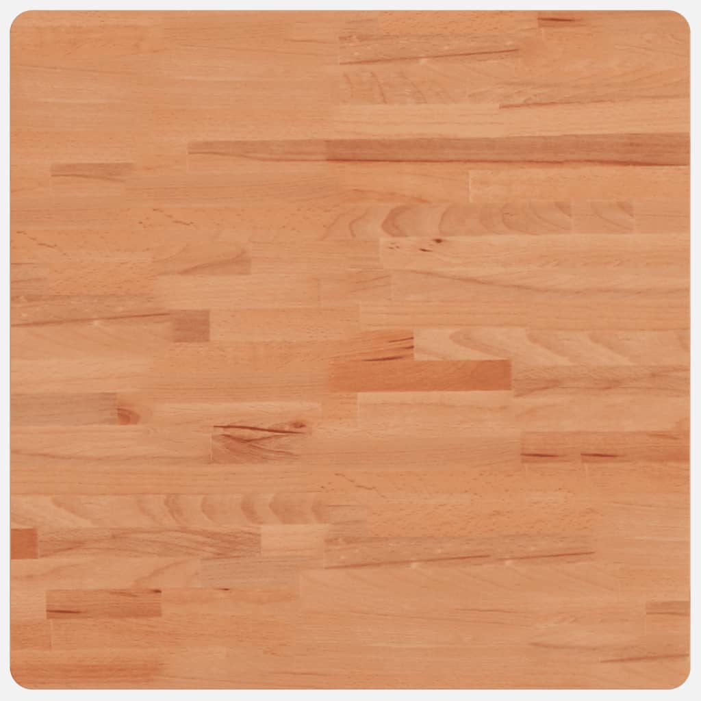 Piano per Tavolo 60x60x4 cm Quadrato Legno Massello di Faggio 355980