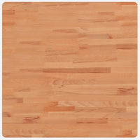 Piano per Tavolo 70x70x4 cm Quadrato Legno Massello di Faggio 355981