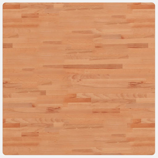 Piano per Tavolo 90x90x4 cm Quadrato Legno Massello di Faggio