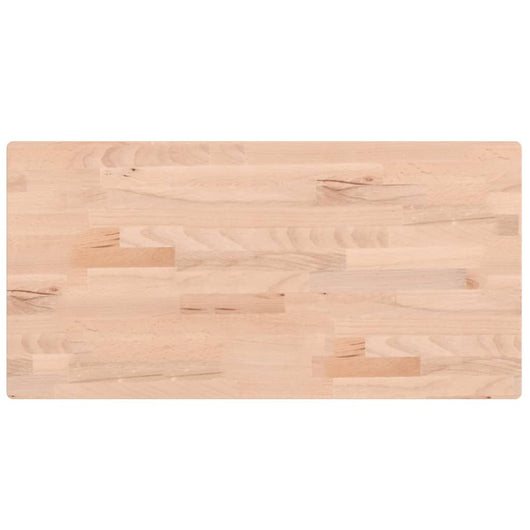 Piano Bagno 80x40x2,5 cm Legno Massello di Faggio 355988