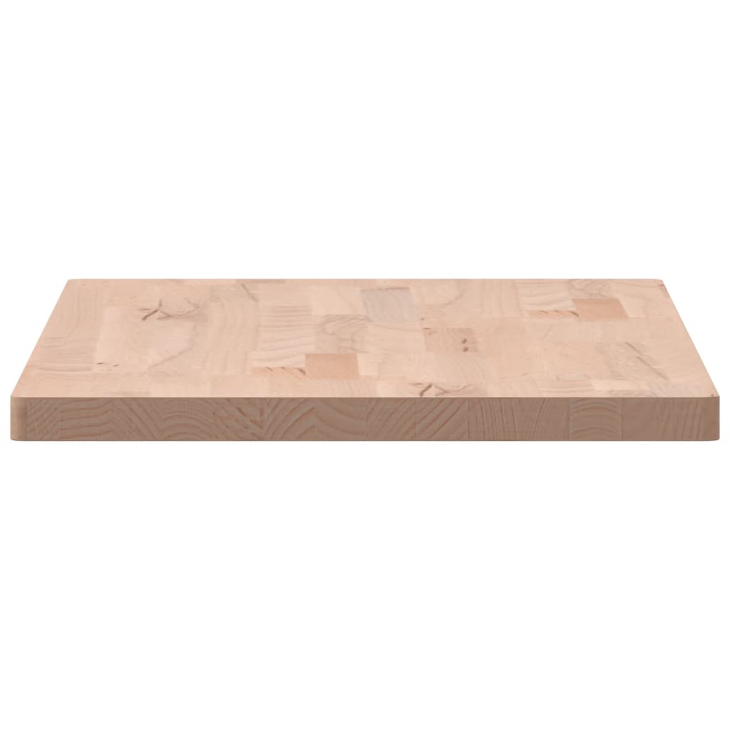 Piano Bagno 80x40x2,5 cm Legno Massello di Faggio 355988