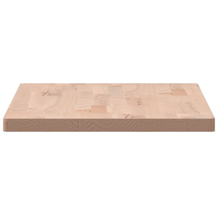 Piano Bagno 80x40x2,5 cm Legno Massello di Faggio 355988