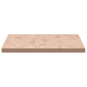 Piano Bagno 100x50x2,5 cm in Legno Massello di Faggio 355989