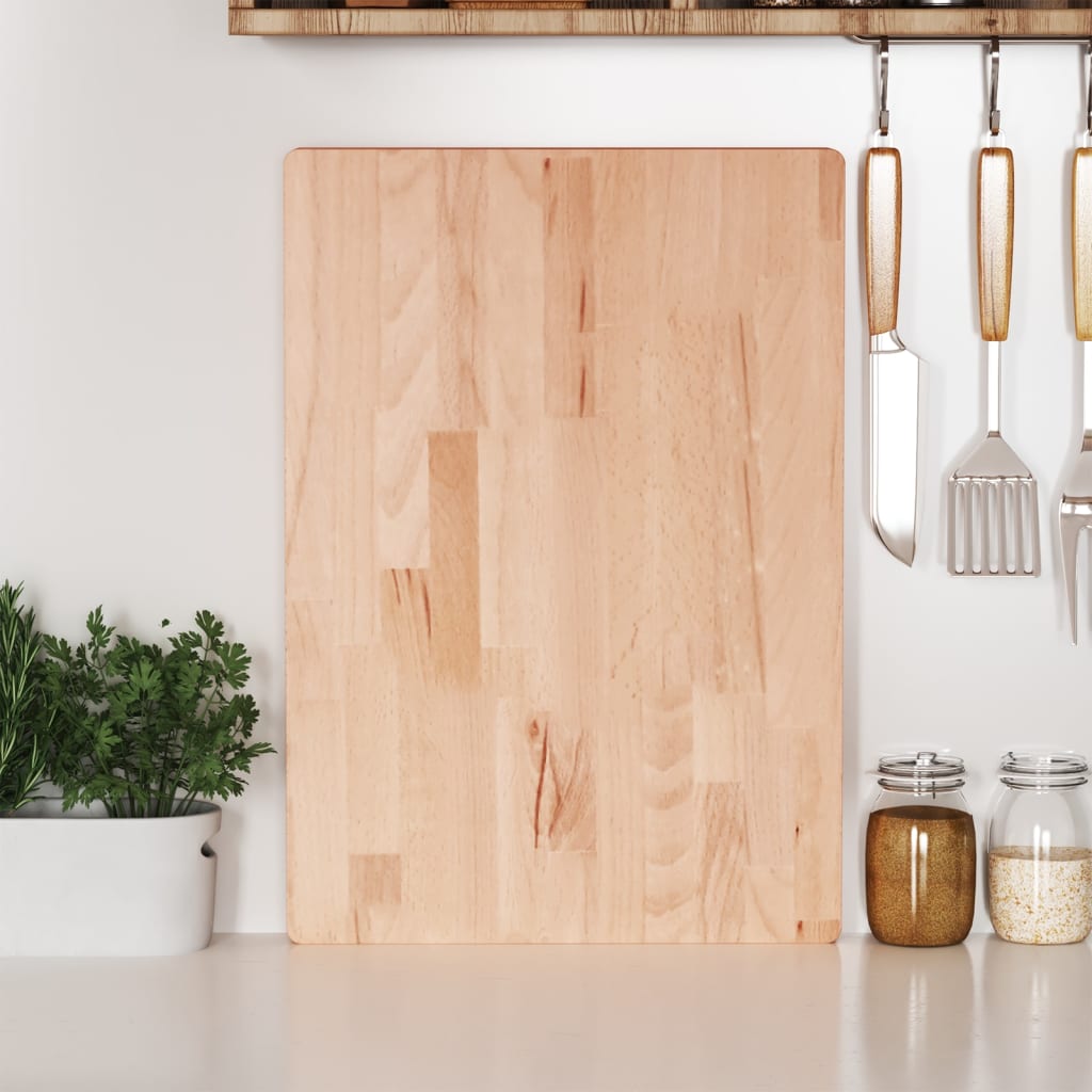 Tagliere 50x35x4 cm in Legno Massello di Faggio 355996