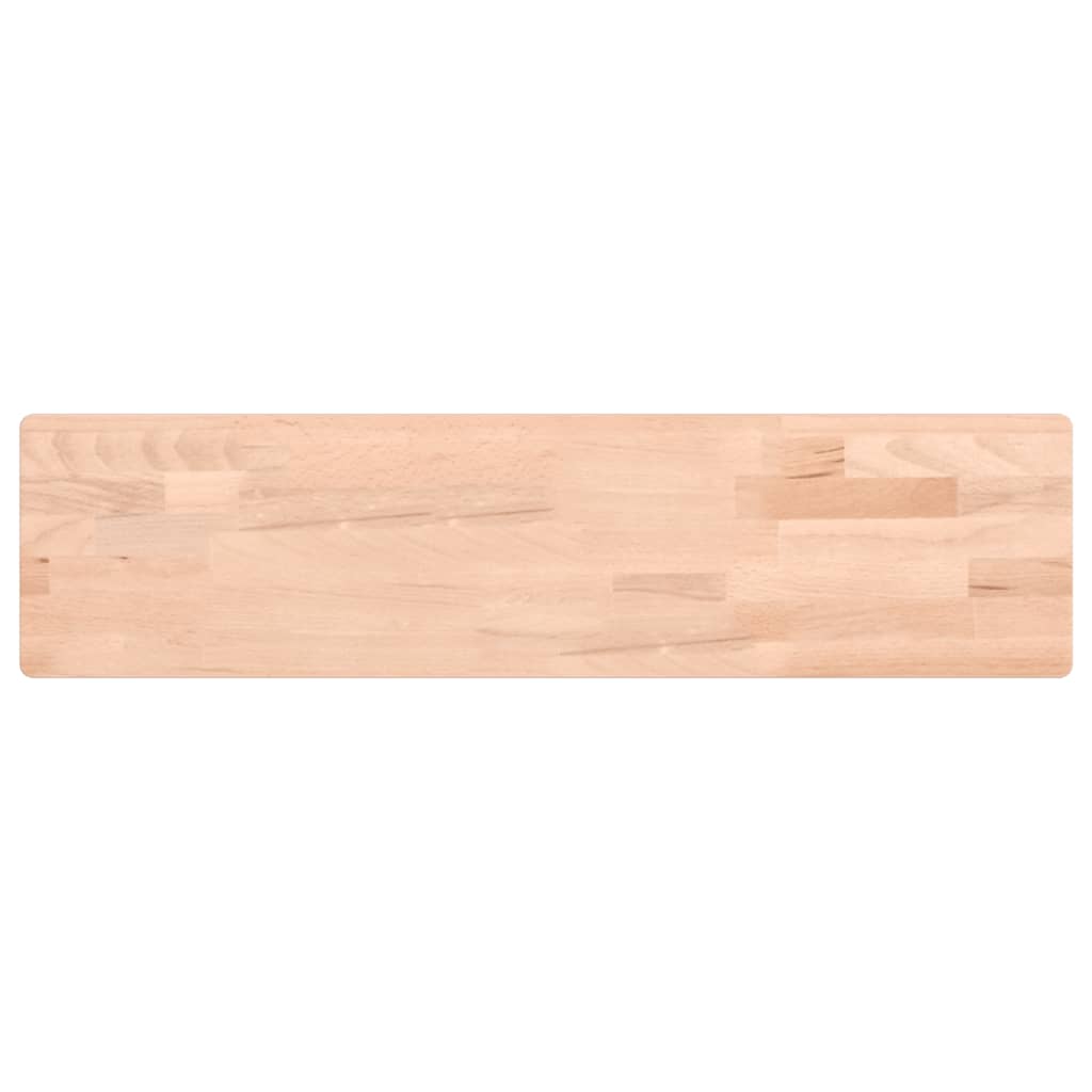 Mensola a Parete 80x20x2,5 cm in Legno Massello di Faggio 356015