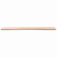 Piano per Scrivania 80x(36-40)x1,5 cm Legno Massello di Faggio 356033