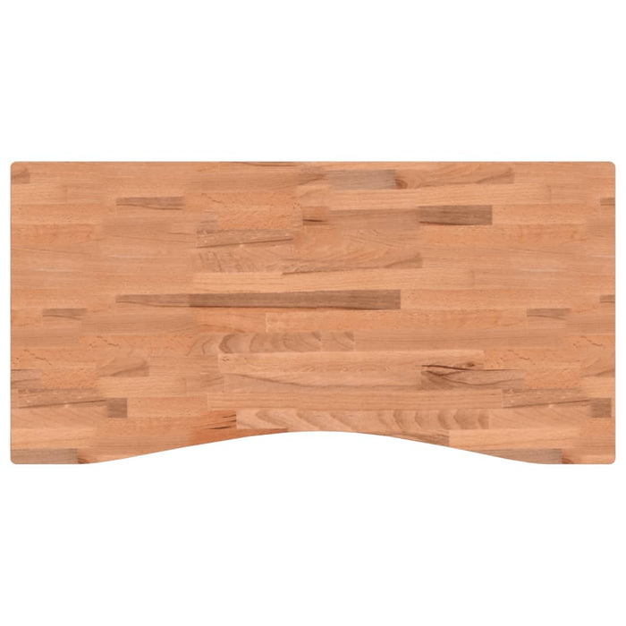 Piano per Scrivania 100x(45-50)x4 cm Legno Massello di Faggiocod mxl 131809