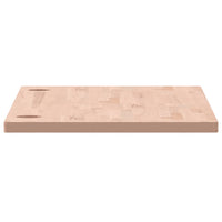 Piano Scrivania 100x50x2,5 cm in Legno Massello di Faggio 356069